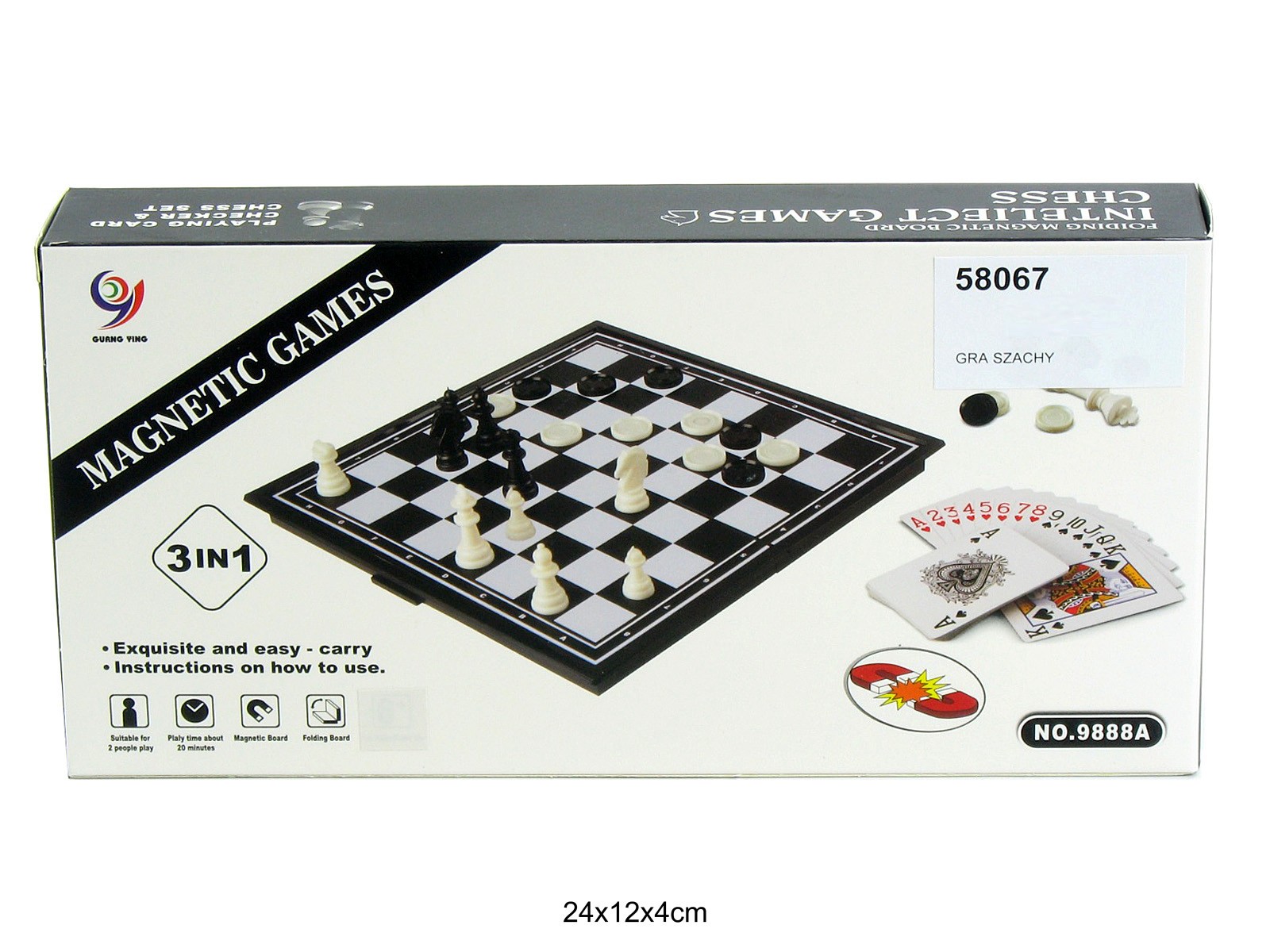 Galda spēle Dambrete, šahs un kārtis