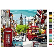  Glezna pēc numuriem - Londona, 40 x 50, KTMK-LONDON