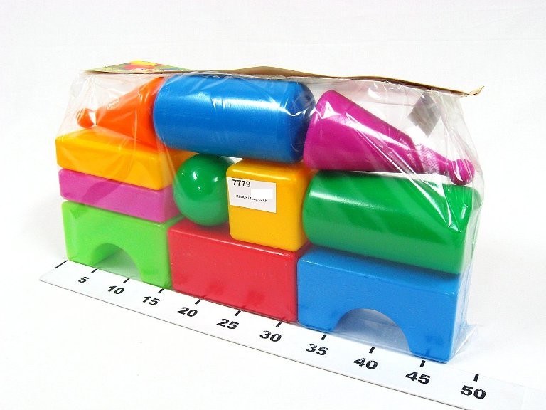 Пластмассовые кубики 11 элем.